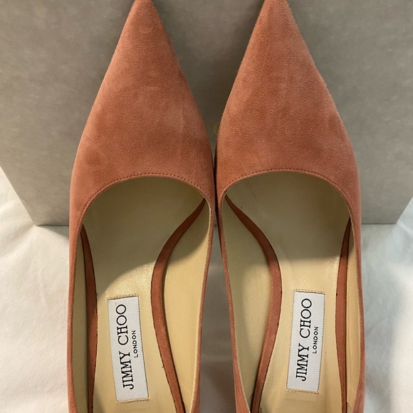 Jimmy Choo Love 85 Pump in Rosewood Suede sz38.5 - Picture 4 of 10